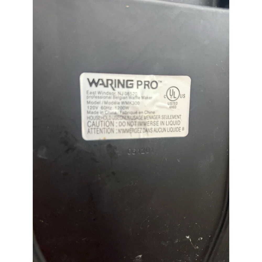 Waring Pro WMK300 Restraunt Commercial Professional Belgian Waffle Maker